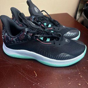 Under Armour Mens Black Curry HOVR Splash 2 Athletic Basketball Shoes Size US 13